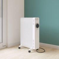 Blyss NY2513-24M 2500W Electric Freestanding Oil-Filled Radiator White (821RW)