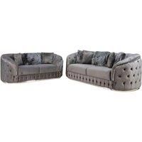 Upholstered Corner Sofa In 2 Styles And 2 Colours