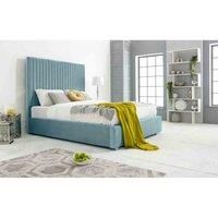 Eleganza Home Eleganza Merki Plush Single Bed Frame - Duck Egg