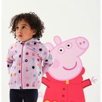 Regatta Kids Peppa Pig Muddy Puddle Waterproof Hooded Jacket Boys Girls