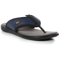 Regatta Men's Long-Lasting Travis Toe Post Sandals Navy Grey, Size: UK8