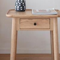 Kingsly Light Oak 1 Drawer Side Table