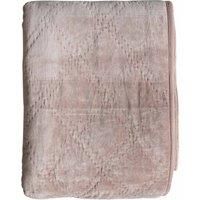 Crossland Grove Prestwick Quilted Cotton Velvet Bedspread Blush 2400X2600mm