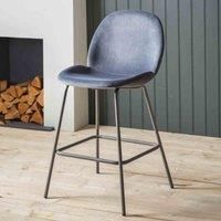 Mickey Fabric Bar Stool  Dark Grey (Set of 2)