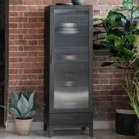 Harem Slim Metal Display Unit  Grey