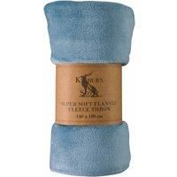 Kiburn & Scott Rolled Flannel fleece Throw