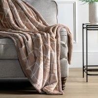 Crossland Grove Pizzo Sherpa Throw Natural 1520X1770Mm