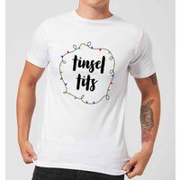 Tinsel T**s Men's Christmas T-Shirt - White - L - White