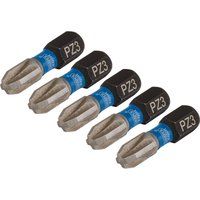 Draper Expert 04975 Impact Screwdriver Bits Pozi PZ3 x 25mm Pack of 5