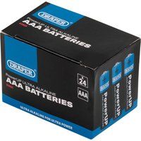 Draper PowerUP Ultra Alkaline AAA Batteries (Pack of 24)