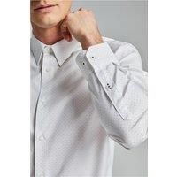 White Ted Baker Mens Shirt, Long Sleeve, Slim fit by Suit Direct