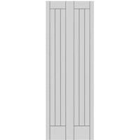 Wickes Geneva White Primed Bi-Fold Solid Core Door - 1947 x 674mm