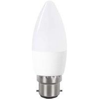 Wickes Non-Dimmable Opal LED B22 Candle 4.9W Warm White Light Bulb