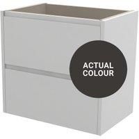 Duarti By Calypso Beaufort 600mm Slimline 2 Drawer Wall Hung Vanity Unit - Ember Grey