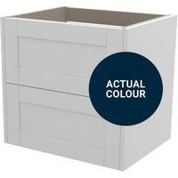 Duarti By Calypso Highwood 600mm Full Depth 2 Drawer Wall Hung Vanity Unit - Midnight Blue