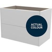 Duarti By Calypso Cascade 800mm Full Depth 2 Drawer Wall Hung Vanity Unit - Midnight Blue