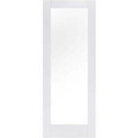 LPD Internal 1 Lite Pattern 10 Clear Glazed Primed White Solid Core Door - 813 x 2032mm