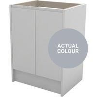 Duarti By Calypso Beaufort 600mm Full Depth 2 Door Floor Standing Vanity Unit - Shadow Grey