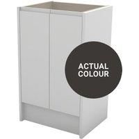 Duarti By Calypso Beaufort 500mm Slimline 2 Door Floor Standing Vanity Unit - Ember Grey