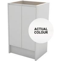 Duarti By Calypso Beaufort 500mm Slimline 2 Door Floor Standing Vanity Unit - White Varnish