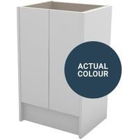 Duarti By Calypso Cascade 500mm Slimline 2 Door Floor Standing Vanity Unit - Twilight Blue