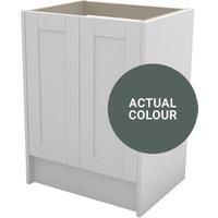 Duarti By Calypso Highwood 600mm Full Depth 2 Door Floor Standing Vanity Unit - Woodland Green