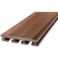 Eva-Last Tiger Cove Dark Brown Composite Infinity Deck Board - 25.4 x 135 x 2200mm - Pack of 30