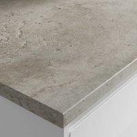 Wickes Modern Cement Effect Laminate Upstand 12x70x3000mm