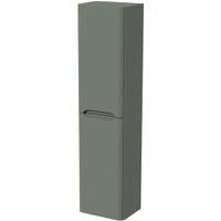 Wickes Malmo Reed Green Wall Hung J Pull Tower Unit - 1600 x 400mm