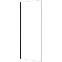 Nexa By Merlyn 8mm Black Frameless Wet Room Shower Screen Only - 2000 x 600mm