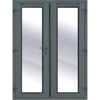 Rohden Grey uPVC External French Door Set - 1190 x 2090mm