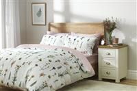 Habitat Cotton Dried Flowers White Bedding Set - Single