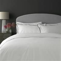 Habitat Cotton 200TC Oxford Edge White Bedding Set -Kingsize