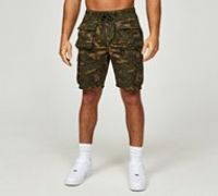 Brave Soul Camo Cargo Short - Green - Size L