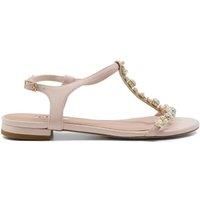 Dune Ladies Women/'s NASSA Embellished Studded Flat Sandals Size UK 3 Ecru Flat Heel Flat Sandals