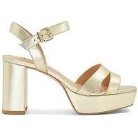 Dune London Women's Molten Leather Mid-Platform Sandals - UK 8