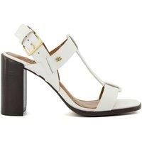 Dune Ladies Women/'s JACIE Block-Heel Slingback Sandals Size UK 8 White Block Heel Heeled Sandals