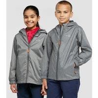 Peter Storm Kids/' Mini Tornado Waterproof Jacket with Hood, Childrens Rain Coat, Cagoule, Outdoors, Travelling, Camping, Trekking, Hiking and Walking Clothing, Silver, 3-4 Years