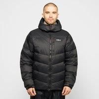 OEX Men’s Resilience Winter Warm Down Jacket with Zipped Pockets and Hood, Black