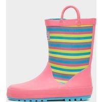 Peter Storm Kids' Stripe Wellies, Pink