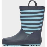 Peter Storm Kids/' Stripe Wellies with Grippy Outsole and Pull Handles, Kids/' Wellington Boots, Children/'s Wellies, Children/'s Wellington Boots, Navy, UK10