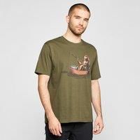 North Ridge Men's Fishing Bear T-Shirt, Green