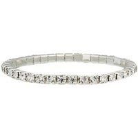 Single Row Tennis Bracelet - Silver