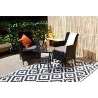 3-Piece Rattan Bistro Set - Brown, Black Or Grey!