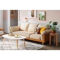 3-Seater Sofa - Cream/Tan Or Grey/Charcoal