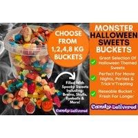 50% Off Monster Halloween, Fizzy, Jelly Sweets Bucket - Candy Delivered