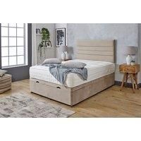 Verona Upholstered Divan Bed In 4 Sizes With Mattress Option