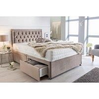 Plush Divan Bed - Memory Foam Mattress & Headboard