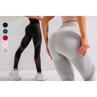 Women'S High Waisted Seamless Gym Leggings - 5 Colours! - Green