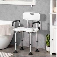 Homcom Shower Chair, Adjustable